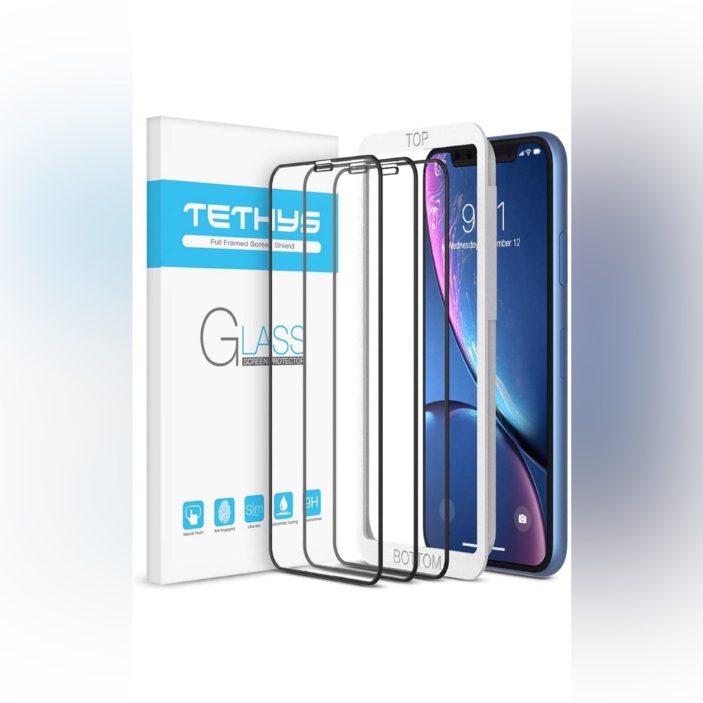 Screen protectors 2pack, and 5 charging cables for iPhone X/XS